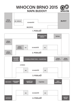 whocon brno 2015 mapa budovy