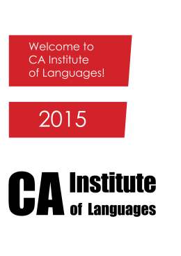 Welcome to CA Institute of Languages!
