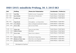 DSD I 2015: mündliche Prüfung, 30. 3. 2015 SK3