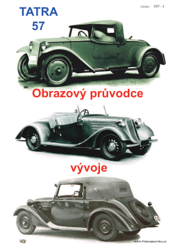 Tatra 57 – obrazový průvodce vývoje