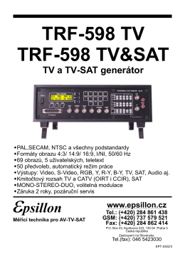 TRF-598 TV TRF-598 TV&SAT