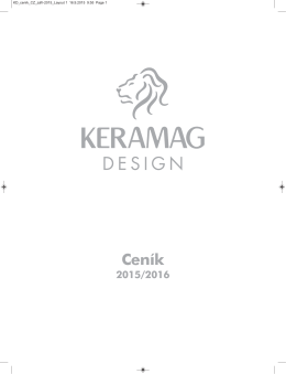 Ceník - Keramag Design