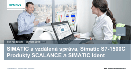 SIMATIC a vzdálená správa, Sinema Remote Connect