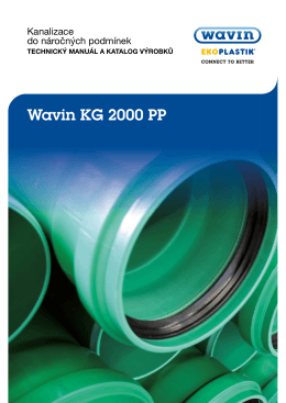 Wavin KG 2000 PP - katalog výrobků, technický