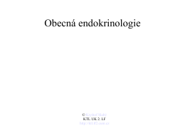 Obecná endokrinologie