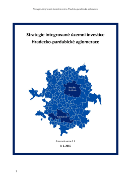 Strategie integrované územní investice Hradecko