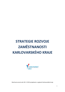 Strategie rozvoje zaměstnanosti Karlovarského kraje