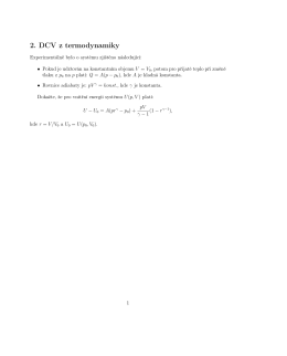 2. DCV z termodynamiky