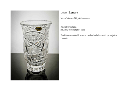 Dekor: Lenora Váza 20 cm–780,-Kč číslo v327 Ručně broušená ze