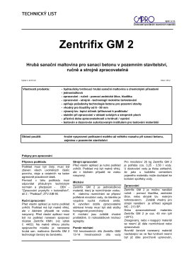 Zentrifix GM 2 - CAPRO spol. s ro