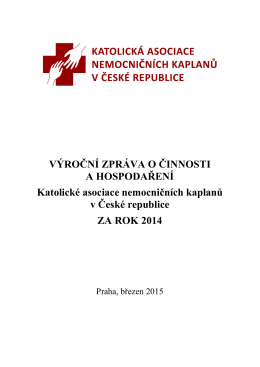 Výroční zpráva KANK v ČR, r. 2014