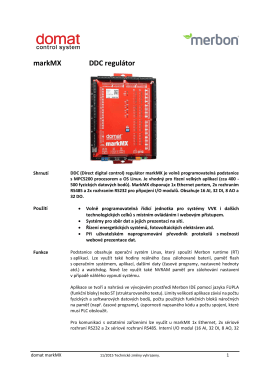 markMX DDC regulátor - Domat Control System