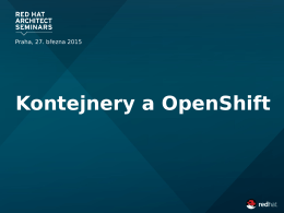 Kontejnery a OpenShift