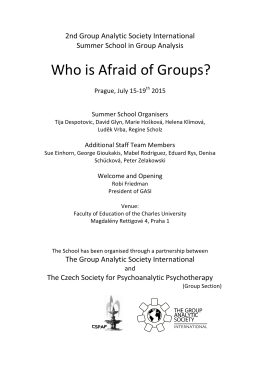 Who is Afraid of Groups?