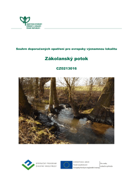 Zákolanský potok, CZ0213016