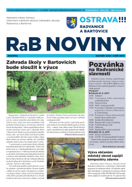 září 2015 - Radvanice a Bartovice