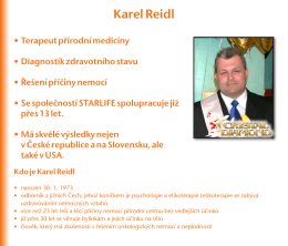 Kdo je Karel Reidl