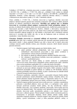 Vyhláška č. 107/2005 Sb., o školním stravování, ve znění vyhlášky č
