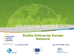 Služby Enterprise Europe Network