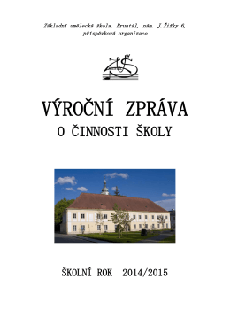 Výroční zpráva ZUŠ Bruntál 2014_2015
