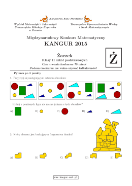 Żaczek (format PDF) - Kangur Matematyczny