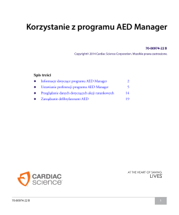 Korzystanie z programu AED Manager