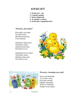 KWIECIEŃ - bajkaprzedszkole.pl