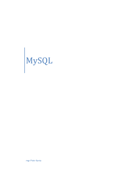 serwer MySQL. - trener