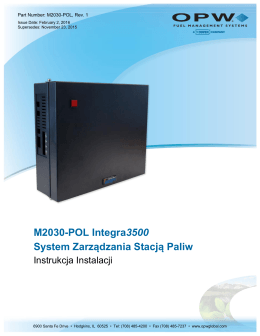 M2030-POL Integra3500 System Zarządzania Stacją Paliw