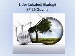 Lider Lokalnej Ekologii SP 26 Gdynia