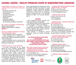 Ulotka - Projekt LASM Lubuskie