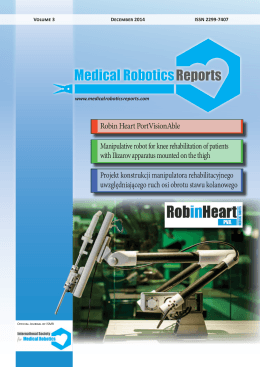Robin Heart PortVisionAble Manipulative robot for knee