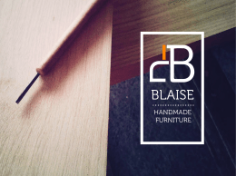 Katalog - Blaise Handmade Furniture