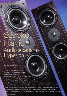 Audio Academy Hyperion IV Audio Academy Hyperion IV