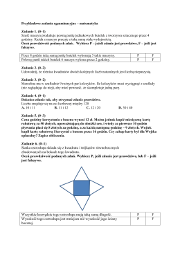 Zadanie 6. (0–1) Siatka ostrosłupa składa się z kwadratu i trójkątów