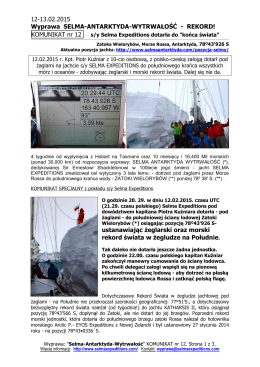 Wyprawa Selma-Antarktyda-Wytrwałość