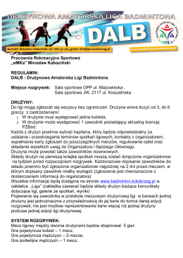 ORGANIZATOR - badminton.kolobrzeg.pl