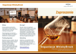 Degustacje WhiskyBreak Informacja