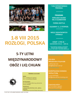 2015 Rozlogi - I Liq Chuan Polska