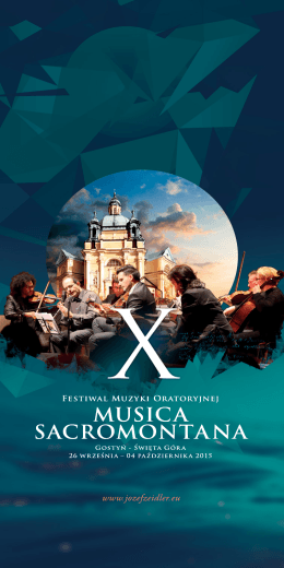 X Festiwal Muzyki Oratoryjnej MUSICA