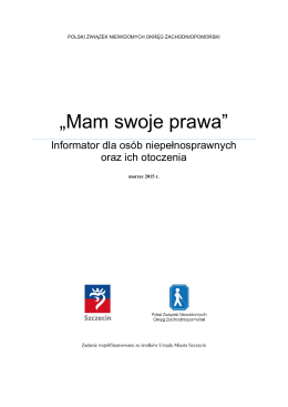 „Mam swoje prawa” - Polski Związek Niewidomych | Okręg