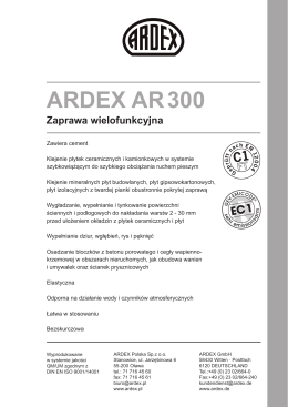 Zaprawa wielofunkcyjna ARDEX AR 300