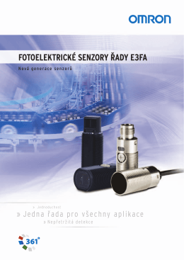 fotoelektrické senzory řady e3fa