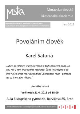 Plakát () - Moravsko-slezská křesťanská akademie