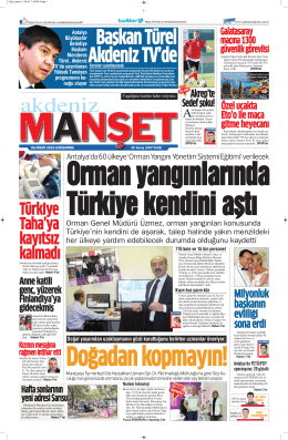 Türkiye Taha`ya kayıtsız kalmadı - Antalya Haber - Haberler