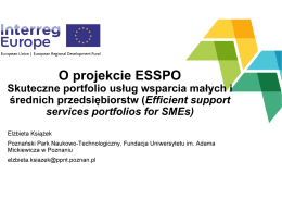 Prezentacja o projekcie ESSPO