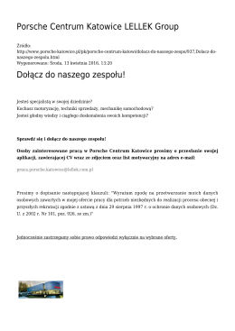 Generuj PDF - Porsche Centrum Katowice