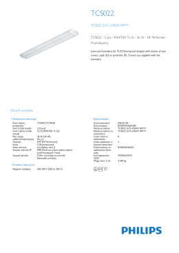 TCS022 surface-mounted luminaire with prismatic cover