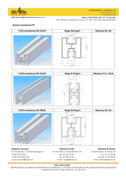 System montażowy PV Profil montażowy M1 01243