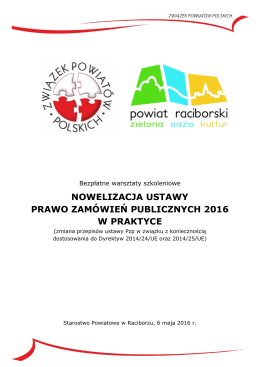 Zaproszenie do Raciborza - Związek Powiatów Polskich